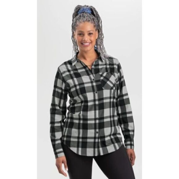 Outdoor Research Kulshan Plaid Flannel Tunic Shirt NWT Size Medium - Picture 1 of 10